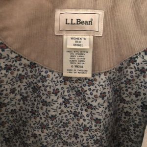 L.L. Bean tan corduroy jacket